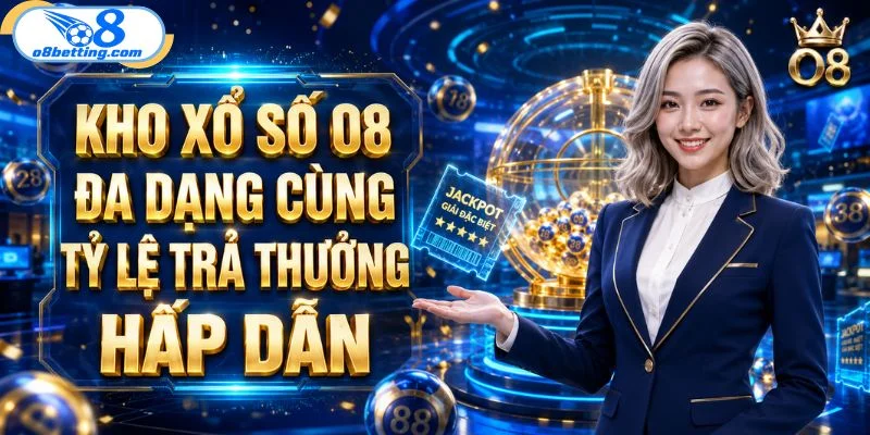 Kho xổ số O8 đa dạng cùng tỷ lệ trả thưởng hấp dẫn